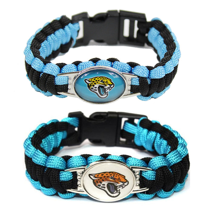 Wholesale rugby team rope woven bracelet