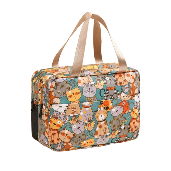 Wholesale Modern Simple Style Dry Wet Separation Toiletry Bag Waterproof Oxford Travel Cosmetic Organizer Large Capacity Handbag