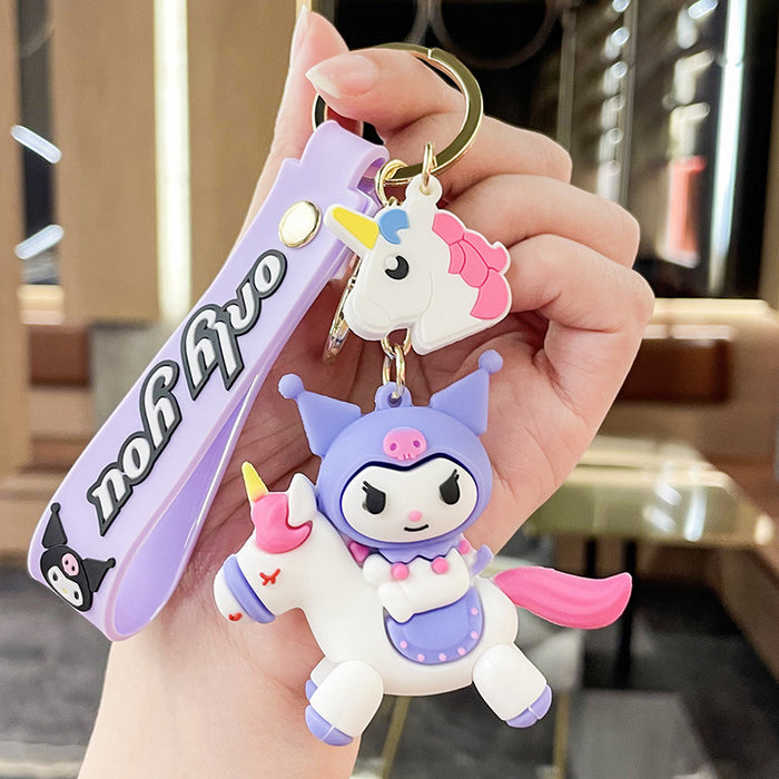 Wholesale Silicone Cartoon Doll Keychain JDC-KC-MingT156