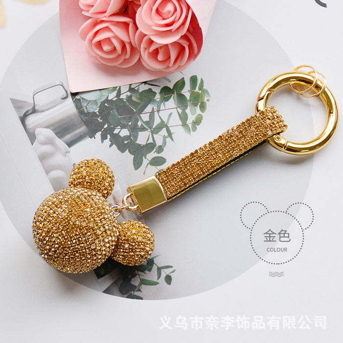 Wholesale Diamond Keychain Cute Cartoon Pendant JDC-KC-NaiLi001