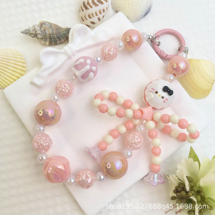Wholesale Bracelet Decorative Pendant Mobile Phone Hanging Keychain Doll DIY Cute Bag Hanging Chain