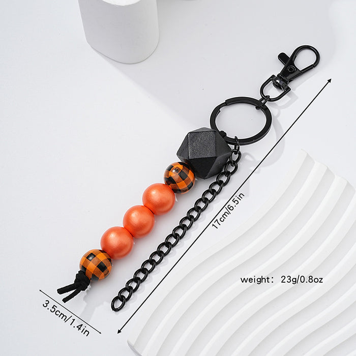 Wholesale Wood Bead Bead Keychain JDC-KC-HuiWen006