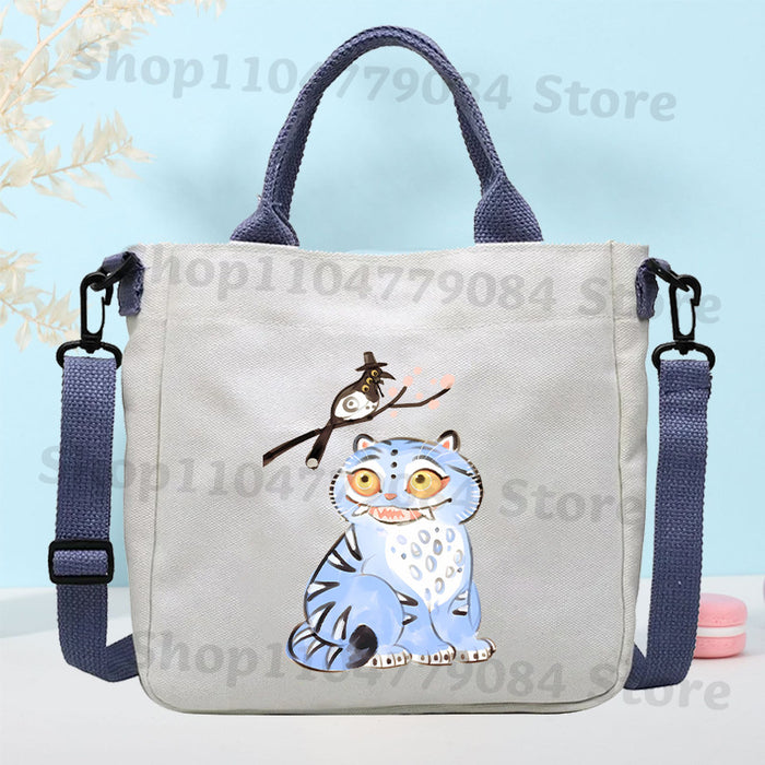 Wholesale KPOP Cartoon Canvas Shoulder Bag for Boys and Girls