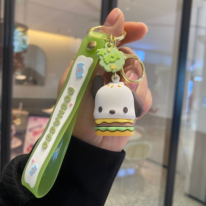 Wholesale cartoon snacks family keychains JDC-KC-PengYu36