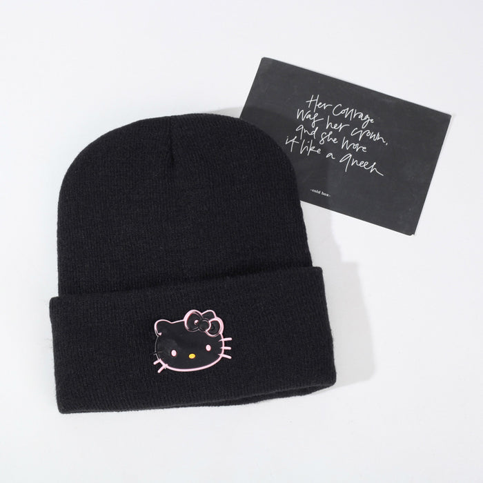 Wholesale Cartoon Pattern Silicone Knitted winter Hat
