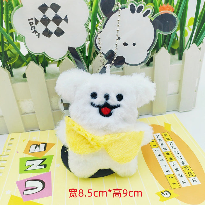 Wholesale Cartoon Plush Pendant Student School Bag Keychain Doll Pendant Cute