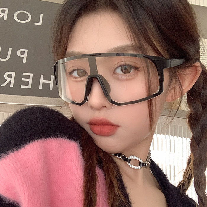 Wholesale Outdoor sports cycling flat mirror, new fashionable mirror, eye frame integrated goggles