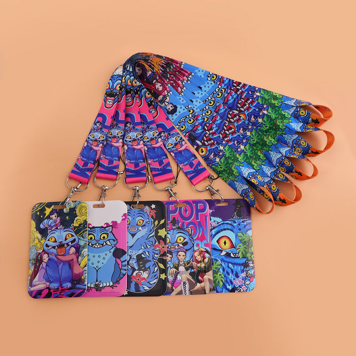 Wholesale Kpop Team Mobile Phone Lanyard Keychain and Card Holder