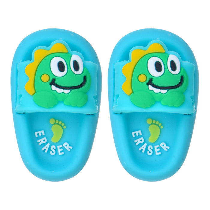 Wholesale Creative Cute Slippers Shape Student Eraser Mini Dinosaur Eraser Clean Rubber