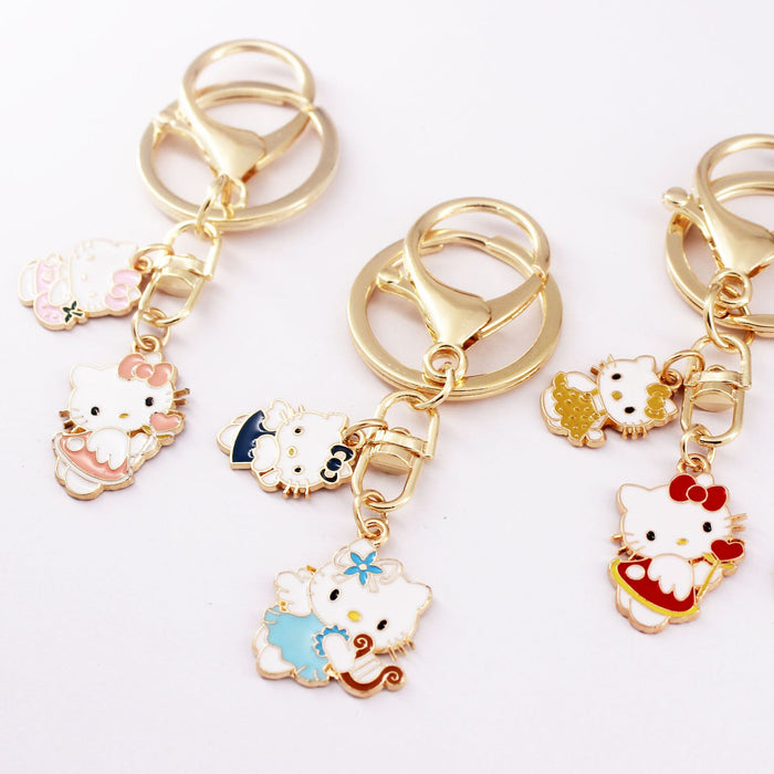 Wholesale  Cute Keychain Cartoon School Bag Hanging  Car Key Bag Hanging Accessories