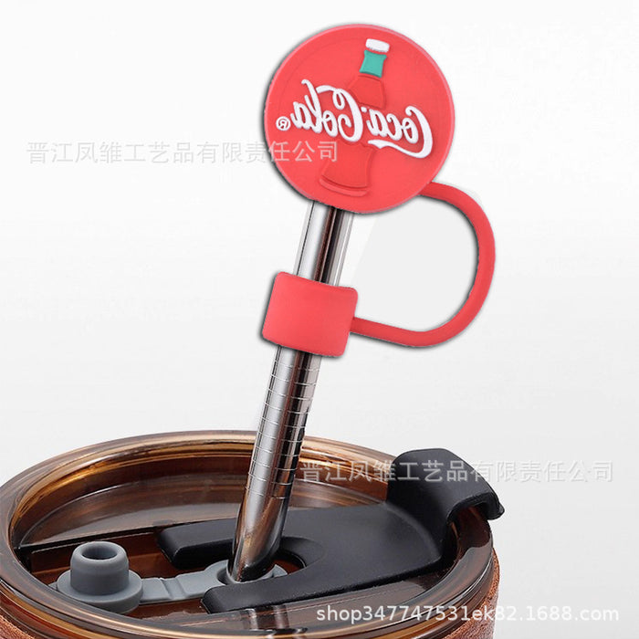 Wholesale 20pcs Food grade stainless steel glass drinking tube cover dust plug cover