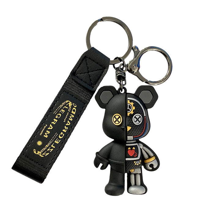 Wholesale Cartoon Mechanical Teddy Bear Keychains JDC-KC-LingY026