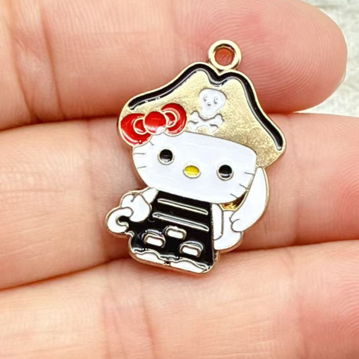 Wholesale 10pcs Alloy Oil Drip Pendant Jewelry DIY Earrings Pendant