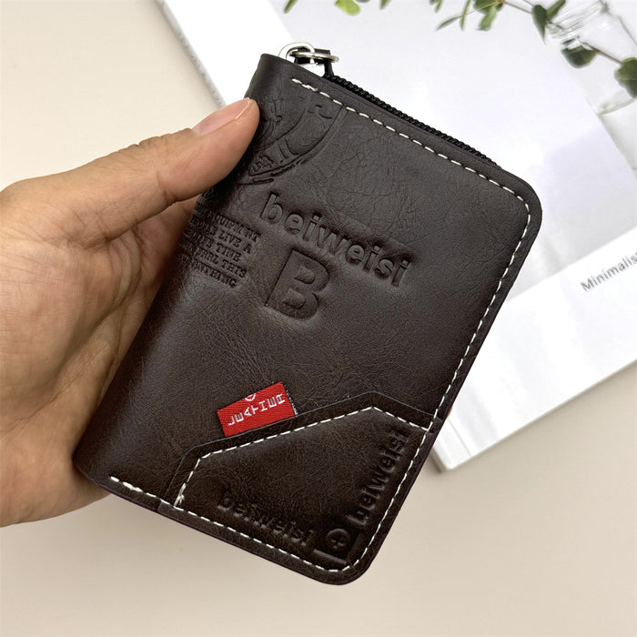 Wholesale European American Retro Letter Pattern PU Card Wallet &  Coin Purse Daily Matching Accessory