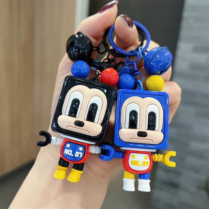 Wholesale Cute PVC blocky keychains for men and women