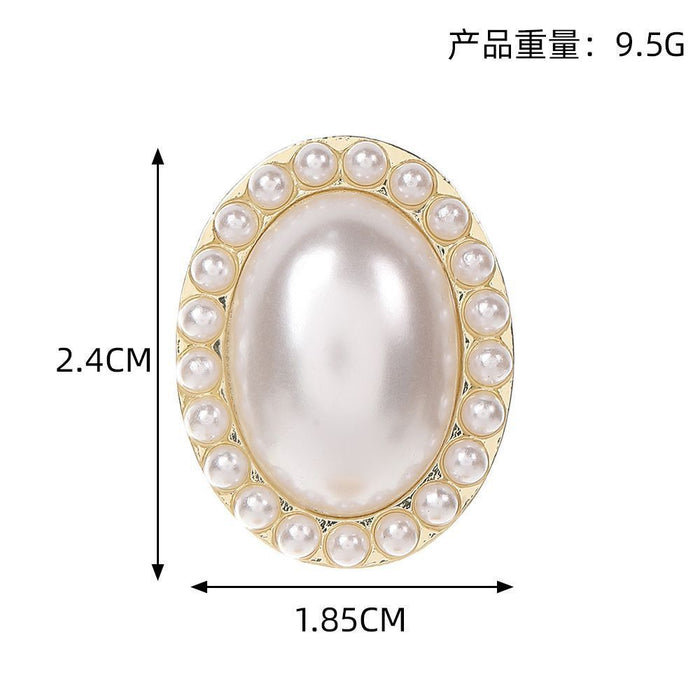 Wholesale Light luxury high-end pearl earrings with super sparkling zirconia diamond temperament earrings, trendy and versatile earrings