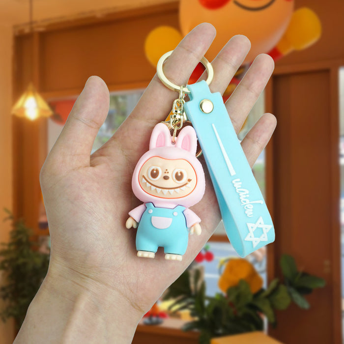 Wholesale  Lamb Doll School Bag Car Key Chain Pendant Small Gift Rab Small Sheep Keychain