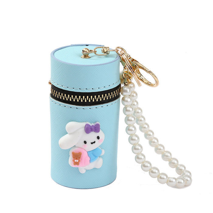 Wholesale PU Cartoon Bucket Coin Purse Keychain JDC-KC-YiK011