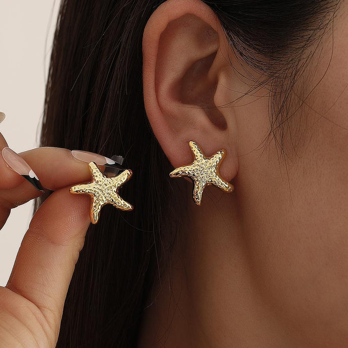 Wholesale Retro Simple Ocean Starfish Earrings