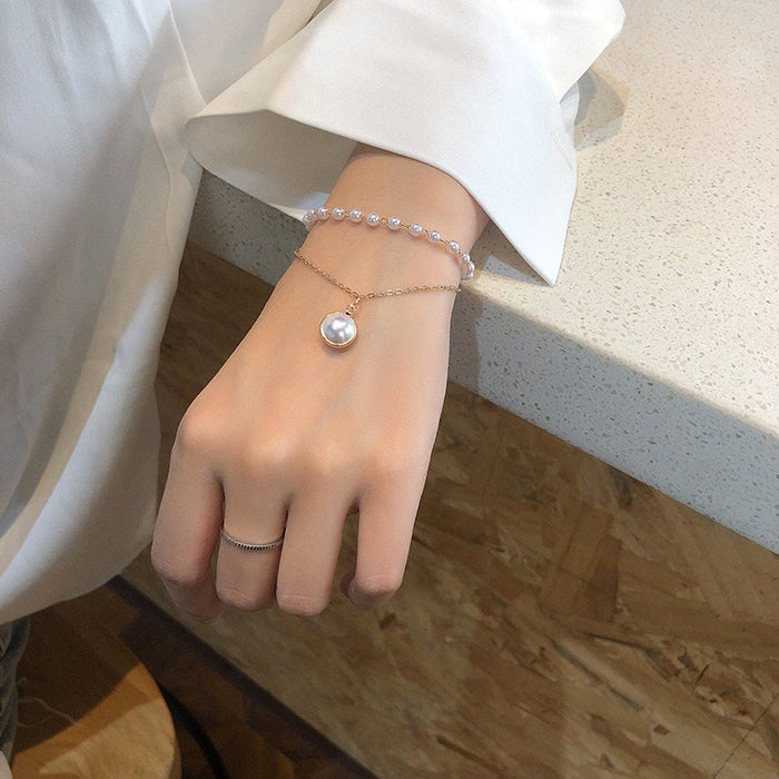 Wholesale Necklace Women's Beaded Multi-layer Chain Necklace Pearl Pendant Necklace