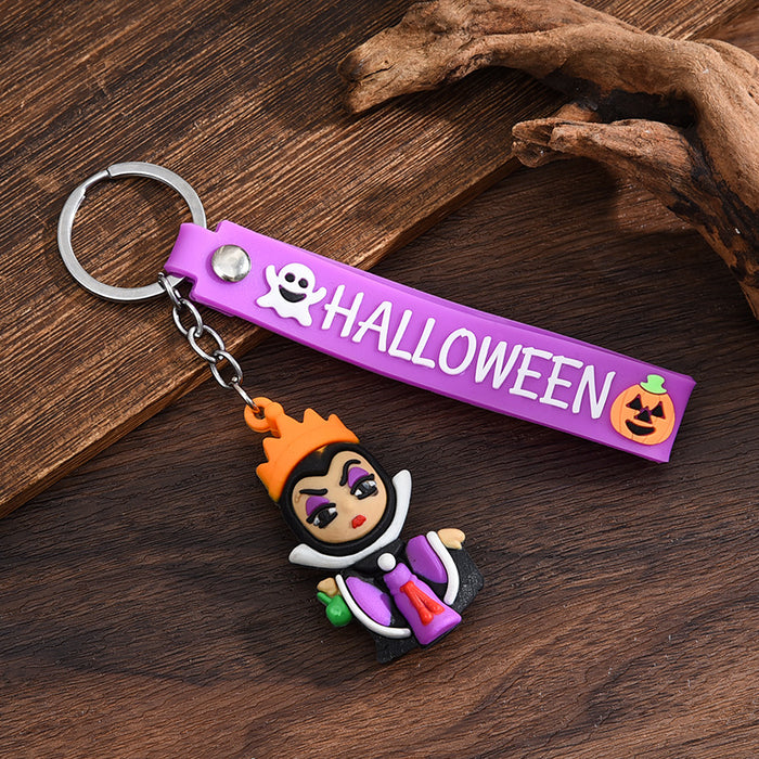 Wholesale  keychain trick-or-treating ghost pumpkin keychain  pendant chain skull ghost key chain