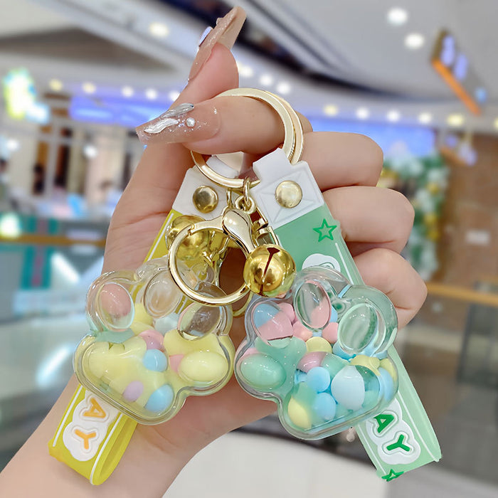 Wholesale Acrylic Cartoon Oiled Cat Claw Keychain JDC-KC-SuXC003