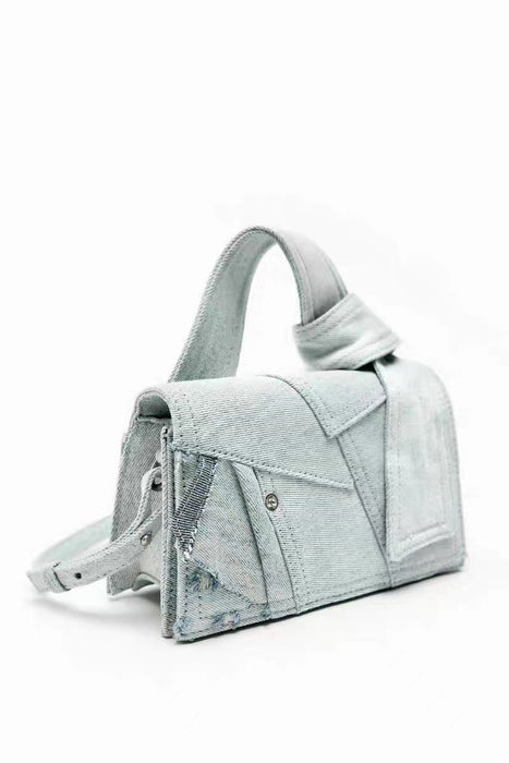 Wholesale Denim Stitching Messenger Bag JDC-SD-HuiHua003