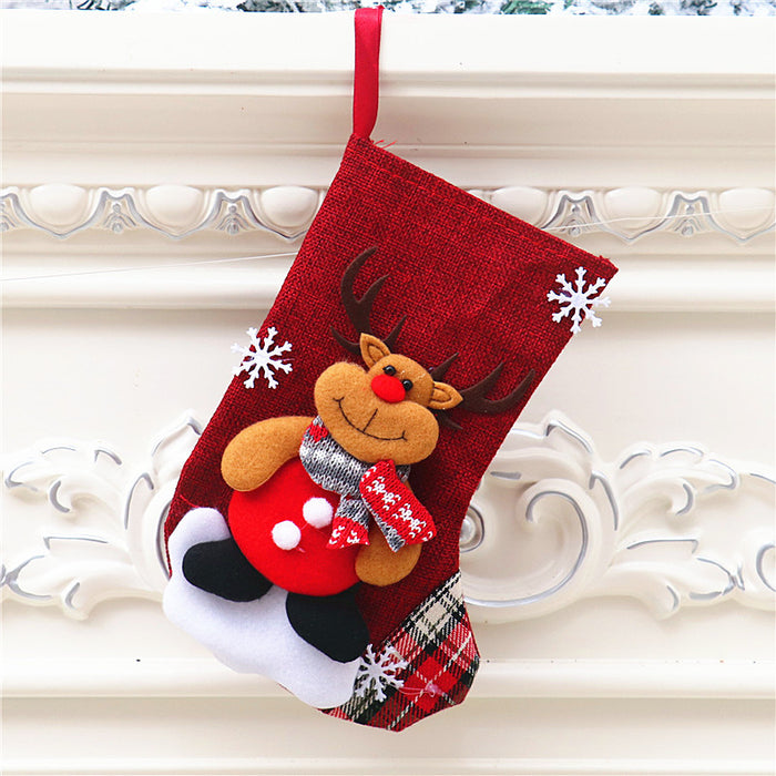 Wholesale Christmas stocking gift bags,  Christmas scene window display pendants,  Christmas decorations,  children' s candy bags