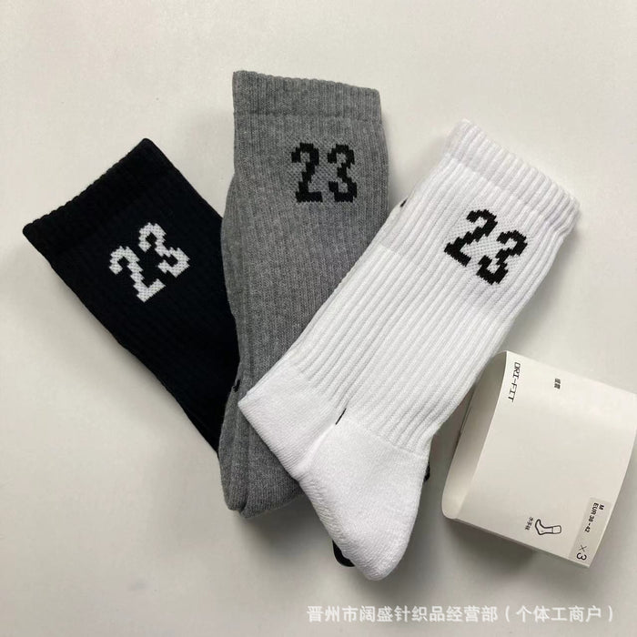 Wholesale Cotton 3pcs Thick High-top  Sports Socks JDC-SK-Kuos002