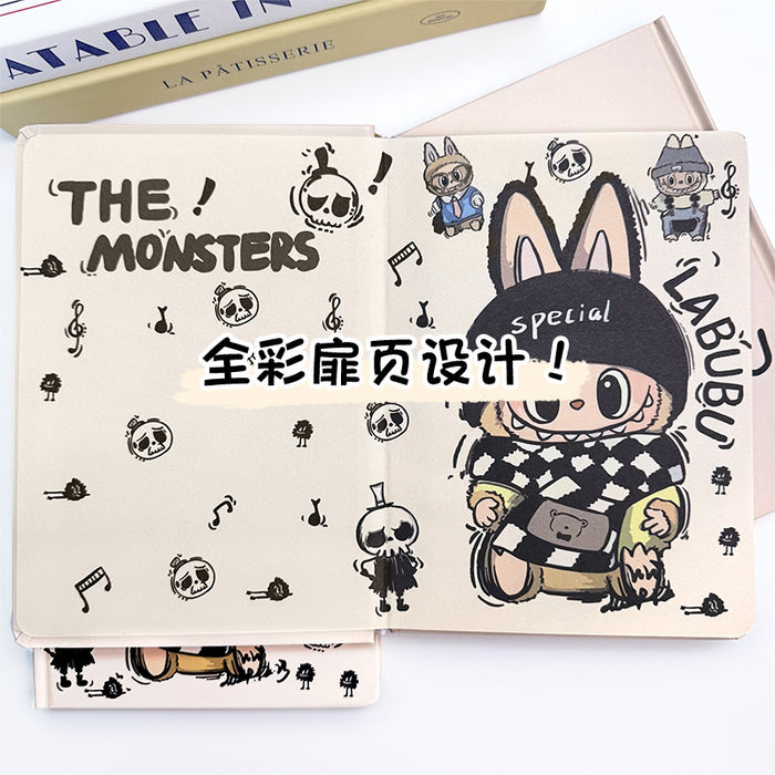 Wholesale 5pcs Rock Color Page Hard Cover Notebook Painted Printed Notepad Diary Hand Ledger