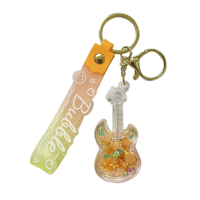 Wholesale Oiled Fruit Guitar Cartoon Keychain JDC-KC-OuBu002