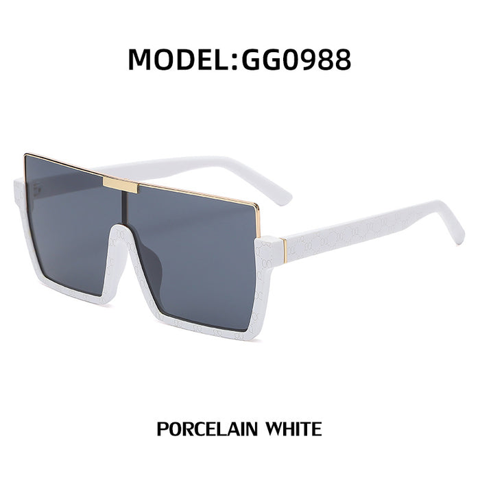 Wholesale Retro framed sunglasses, fashionable framed one-piece sunglasses