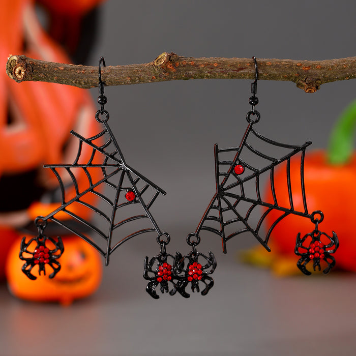 Wholesale Vintage Earrings Female Spider Bat Spider Skull Earrings Halloween Earrings