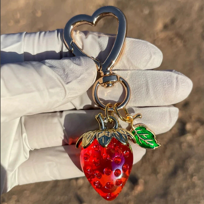 Wholesale Cute Strawberry  Keychains
