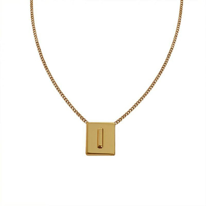 Wholesale  necklace  square brand pendant  Necklaces  letter necklace