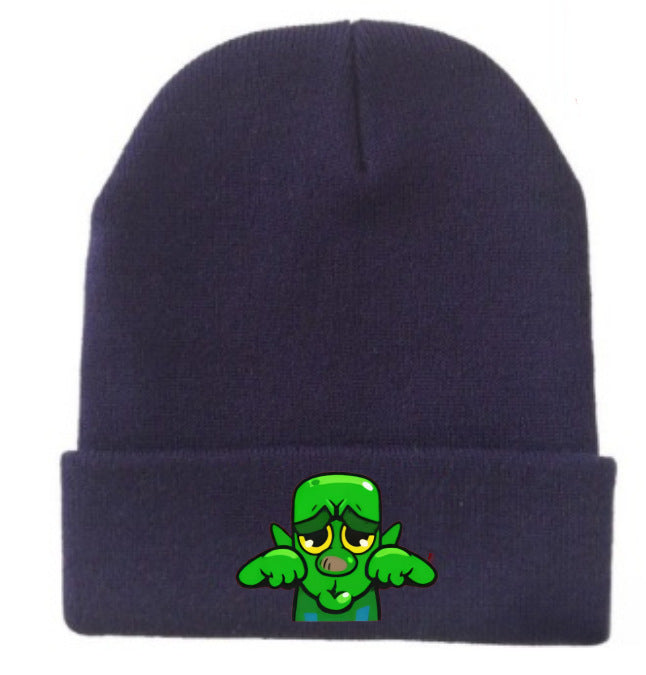 Wholesale Cartoon knitted hat colorful wool hat  parent child warm hat