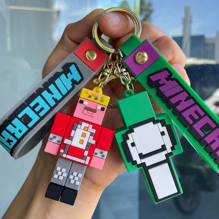 Wholesale Cartoon Figure Building Block Keychain