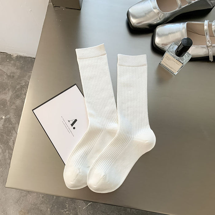 Wholesale Socks trend boneless mid tube women's socks long tube stacked socks