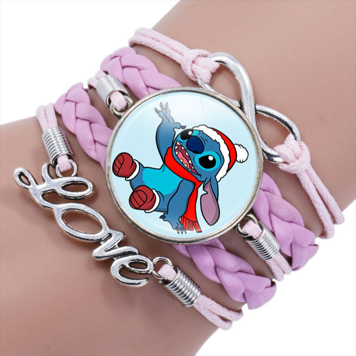 Wholesale Cartoon Braided Multi-layer Gemstone Bracelet JDC-BT-NH019