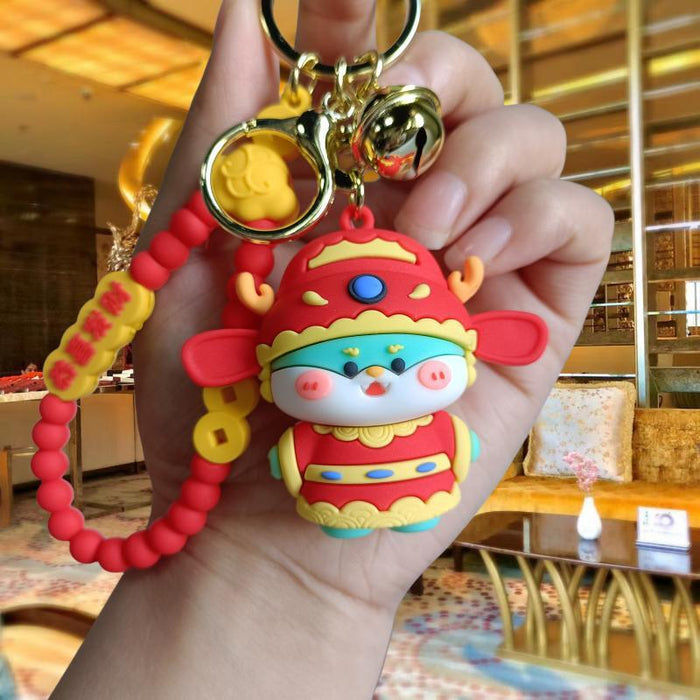 Wholesale Cartoon Silicone Doll Keychain JDC-KC-MingT182