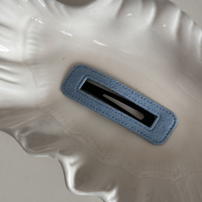 Wholesale Denim blue fabric bb clip cute dopamine baby hair clip broken hair side clip bangs hair accessories new