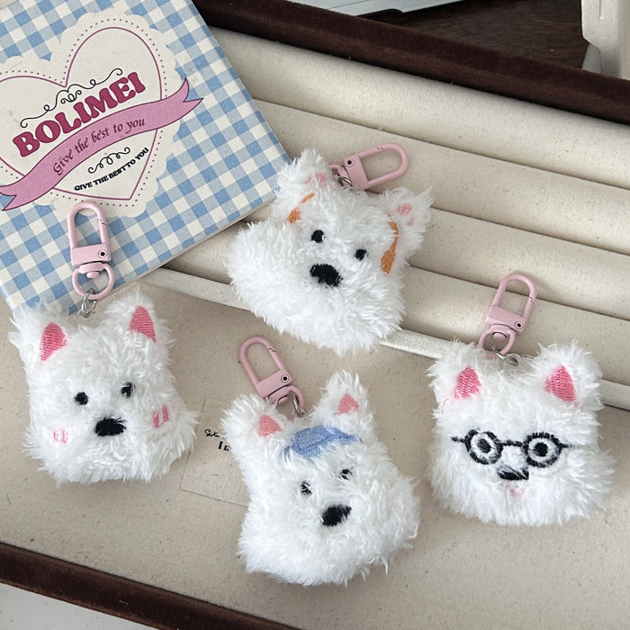 Wholesale Puppy Keychain Cute Soft Adorable Girl Sweet Pendant Student Girlfriend Gift Accessories