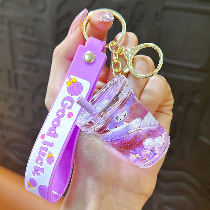 Wholesale Acrylic Tea Cup Keychain JDC-KC-YanG068