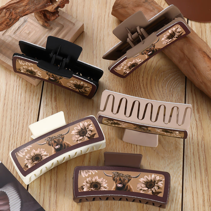 Wholesale red edge square hairpin simple all-match Hair Clips