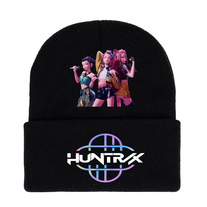 Wholesale Kpop Cartoon Knit Hat Solid Color Wool Hat