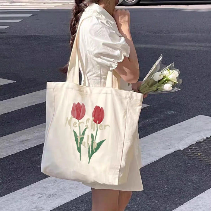 Wholesale Canvas bag, large capacity shoulder bag, student class handbag