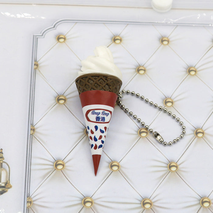 Wholesale Simulated  Ice Cream Keychain