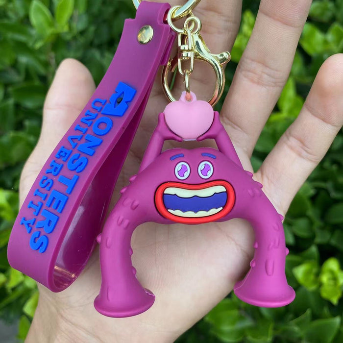 Wholesale  keychain  cartoon silicone  bag pendant doll  keychain small gift