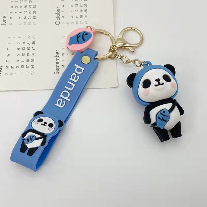 Wholesale Fruit Panda Keychain Pendant Creative Cartoon JDC-KC-ZT002