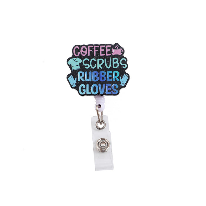 Wholesale Acrylic Letter Rotary Pull-Down Keychain JDC-KC-SuMS001